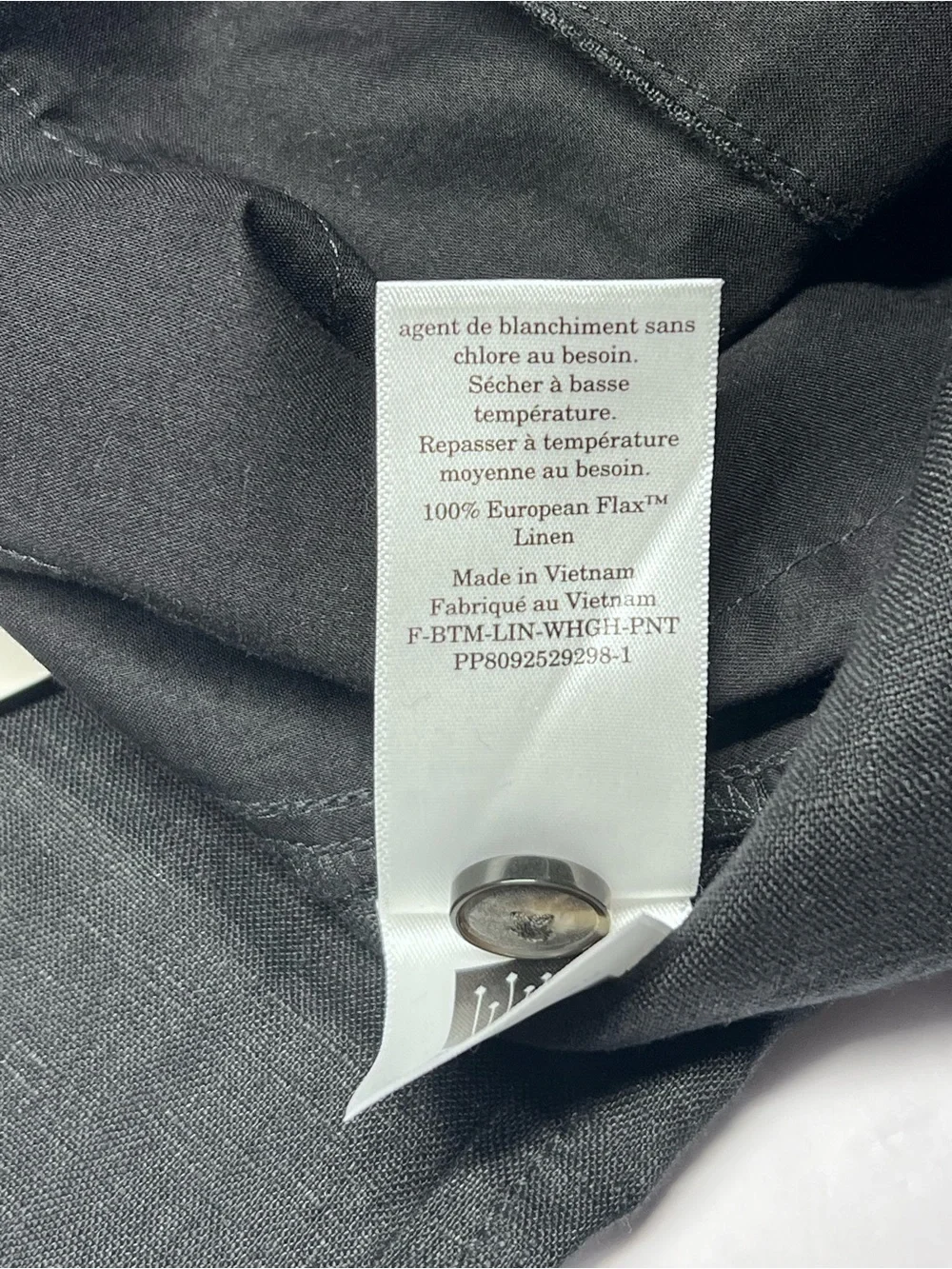 Everlane The Linen Way-High Drape Pant Black Wide Leg Classic Trousers Sz 6 NWT